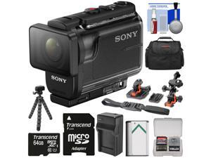 Sony Action Cam HDR-AS50 Wi-Fi HD Video Camera Camcorder with 64GB Card + Battery & Charger + Case + Tripod + Flat Surface & 2 Helmet Mounts + Kit Sony Action Cam HDR-AS50 Wi-Fi HD Video Camera Camcorder with 64GB Card + Battery & Charger + Case + Tripod + Flat Surface & 2 Helmet Mounts + Kit