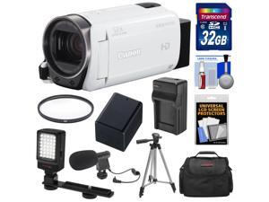 Canon Vixia HF R700 1080p HD Video Camcorder (White) with 32GB Card + Battery & Charger + Case + Tripod + LED Light + Microphone + Kit Canon Vixia HF R700 1080p HD Video Camcorder (White) with 32GB Card + Battery & Charger + Case + Tripod + LED Light + Microphone + Kit