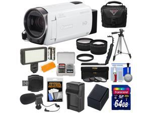 Canon Vixia HF R700 1080p HD Video Camcorder (White) with 64GB Card + Battery & Charger + Case + Tripod + LED Light + Microphone + Tele/Wide Lens Kit Canon Vixia HF R700 1080p HD Video Camcorder (White) with 64GB Card + Battery & Charger + Case + Tripod + LED Light + Microphone + Tele/Wide Lens Kit