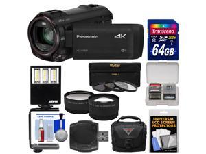 Panasonic HC-VX981 Wi-Fi 4K Ultra HD Video Camera Camcorder with 64GB Card + Case + LED Light + 3 Filters + Tele/Wide Lens Kit Panasonic HC-VX981 Wi-Fi 4K Ultra HD Video Camera Camcorder with 64GB Card + Case + LED Light + 3 Filters + Tele/Wide Lens Kit