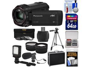 Panasonic HC-VX981 Wi-Fi 4K Ultra HD Video Camera Camcorder with 64GB Card + Hard Case + Tripod + LED Light + Mic + Filters + Tele/Wide Lens Kit Panasonic HC-VX981 Wi-Fi 4K Ultra HD Video Camera Camcorder with 64GB Card + Hard Case + Tripod + LED Light + Mic + Filters + Tele/Wide Lens Kit