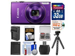 Canon PowerShot Elph 360 HS Wi-Fi Digital Camera (Purple) with 32GB Card + Battery & Charger + Flex Tripod + Kit Canon PowerShot Elph 360 HS Wi-Fi Digital Camera (Purple) with 32GB Card + Battery & Charger + Flex Tripod + Kit