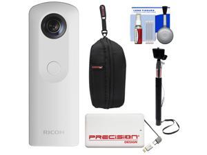 Ricoh Theta SC 360-Degree Spherical Digital Camera (White) with 5000mAh Power Bank + Case + Selfie Stick + Kit Ricoh Theta SC 360-Degree Spherical Digital Camera (White) with 5000mAh Power Bank + Case + Selfie Stick + Kit