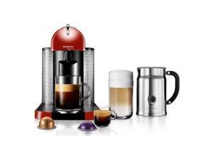Nespresso VertuoLine Red Coffee and Espresso Maker Bundle with Aeroccino Plus Frother Nespresso VertuoLine Red Coffee and Espresso Maker Bundle with Aeroccino Plus Frother