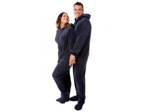 702 Navy Plush Drop-Seat Footed Pajamas w/ Hood W/ Drop Seat 702 Navy Plush Drop-Seat Footed Pajamas w/ Hood W/ Drop Seat