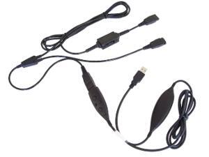 USB Y-Cord Training Adapter for all GN Netcom/Jabra, Smith Corona Classic QD Compatible Headsets - for use on computers USB Y-Cord Training Adapter for all GN Netcom/Jabra, Smith Corona Classic QD Compatible Headsets - for use on computers