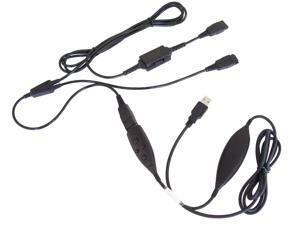USB Y-Cord Training Adapter for all Plantronics QD Compatible Headsets - for use on computers USB Y-Cord Training Adapter for all Plantronics QD Compatible Headsets - for use on computers