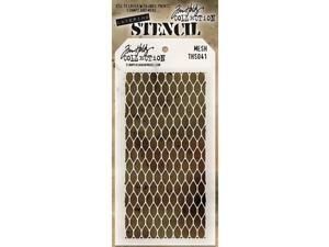 Tim Holtz Layered Stencil 4.125"X8.5"-Mesh Tim Holtz Layered Stencil 4.125"X8.5"-Mesh