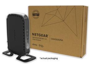 NETGEAR CM400 (8x4) Cable Modem DOCSIS 3.0 Certified for Comcast XFINITY, Time Warner Cable, Cox, Charter & more (CM400-1AZNAS) NETGEAR CM400 (8x4) Cable Modem DOCSIS 3.0 Certified for Comcast XFINITY, Time Warner Cable, Cox, Charter & more (CM400-1AZNAS)