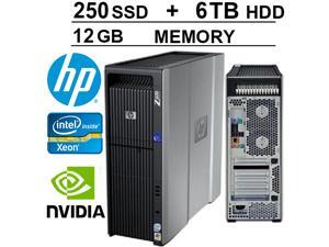 HP Z600 Workstation - Six Core Intel 3.06GHz Processor- *NEW* 6TB 7200RPM HDD 250GB SSD- 12GB DDR3 RAM - WIFI - Quad Video Output - DVD-RW - Windows 7 Pro 64-Bit Operating System HP Z600 Workstation - Six Core Intel 3.06GHz Processor- *NEW* 6TB 7200RPM HDD 250GB SSD- 12GB DDR3 RAM - WIFI - Quad Video Output - DVD-RW - Windows 7 Pro 64-Bit Operating System