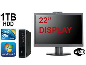 HP Elite 8000 Small Desktop Computer Bundle - Core 2 Duo 3.16GHz - *NEW* 1TB HDD - 4GB RAM - WIFI - Windows 7 Pro 64- w/ 22" inch Lenovo Monitor w/ Built in Webcam HP Elite 8000 Small Desktop Computer Bundle - Core 2 Duo 3.16GHz - *NEW* 1TB HDD - 4GB RAM - WIFI - Windows 7 Pro 64- w/ 22" inch Lenovo Monitor w/ Built in Webcam