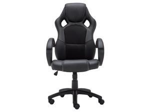 Baymate Racing Chair Ergonomic High-Back PU Leather Gaming Swivel Bucket Seat Computer Office Chair Black Baymate Racing Chair Ergonomic High-Back PU Leather Gaming Swivel Bucket Seat Computer Office Chair Black