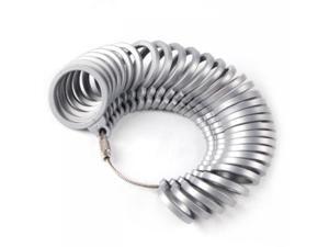 Finger Ring Sizer Gauge Plastic Jeweler Sizing Tool - Grey Finger Ring Sizer Gauge Plastic Jeweler Sizing Tool - Grey