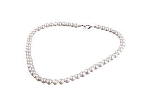 Charm Pearl Necklace w. Metal Clasp Charm Pearl Necklace w. Metal Clasp