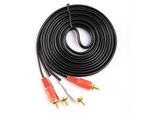 3m/10ft 2-RCA Male to 2-RCA Male Dual Stereo AV Audio Cable Cord 3m/10ft 2-RCA Male to 2-RCA Male Dual Stereo AV Audio Cable Cord