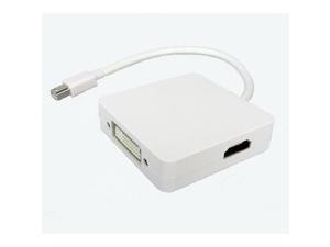 3 in 1 Mini DisplayPort to HDMI DVI DisplayPort Cable Adapter for Apple MacBook 3 in 1 Mini DisplayPort to HDMI DVI DisplayPort Cable Adapter for Apple MacBook