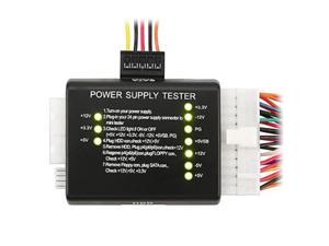 20 / 24-pin Power Supply Tester for ATX / SATA / HDD, Black 20 / 24-pin Power Supply Tester for ATX / SATA / HDD, Black