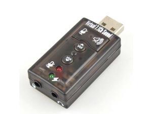 New 2.25" x 1.0" x 0.50" Gray 7.1 Channel USB External Sound Card Audio Adapter New 2.25" x 1.0" x 0.50" Gray 7.1 Channel USB External Sound Card Audio Adapter