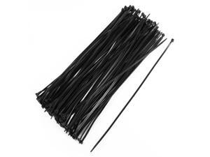 8" Plastic Cable Zip Ties 100-Pack (Black) 8" Plastic Cable Zip Ties 100-Pack (Black)