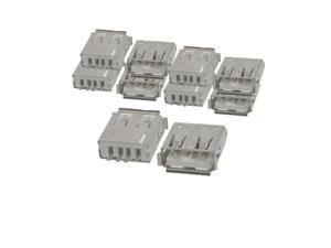 10 Pcs Straight Solder Type USB A Female Plug Jack Connector 10 Pcs Straight Solder Type USB A Female Plug Jack Connector