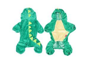 Costume Plush Dinosaur Design Pet Dog Jumpsuit Apparel Green XL Costume Plush Dinosaur Design Pet Dog Jumpsuit Apparel Green XL