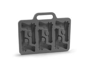 New Black Stylish Gun Shaped Silicone Ice Cube Mould Mold Tray DIY New Black Stylish Gun Shaped Silicone Ice Cube Mould Mold Tray DIY