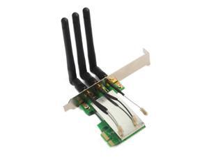 New Mini PCI-E to PCI-E Express X1 Wireless WIFI adapter card with 3 Antennas New Mini PCI-E to PCI-E Express X1 Wireless WIFI adapter card with 3 Antennas
