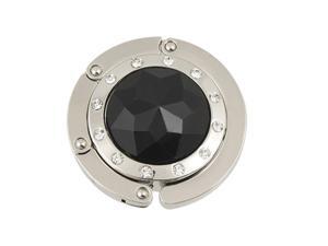 Handbag Black Crystal Decor Folding Metal Table Hook Hanger Handbag Black Crystal Decor Folding Metal Table Hook Hanger
