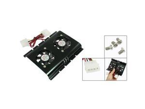 Hot Sale Practical Black 3.5 SATA IDE Hard Disk Drive HDD 2 Fan Cooler for PC Hot Sale Practical Black 3.5 SATA IDE Hard Disk Drive HDD 2 Fan Cooler for PC