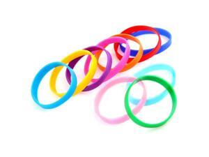 10 Silicone Rubber Bracelet Cuff Wristband Wrist Band 12mm 10 Silicone Rubber Bracelet Cuff Wristband Wrist Band 12mm
