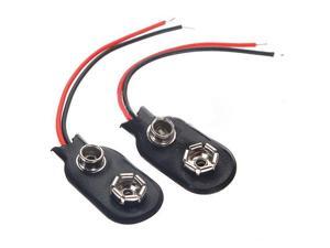 10pcs PP3 MN1604 9V 9volt Battery Holder Clip Snap On Connector Cable Lead Black 10pcs PP3 MN1604 9V 9volt Battery Holder Clip Snap On Connector Cable Lead Black