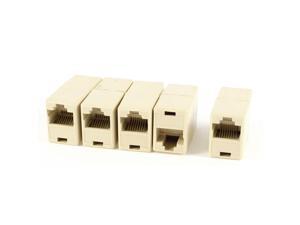 5 Pcs Plastic RJ45 8P8C Female to Female Ethernet Connector Couplers 5 Pcs Plastic RJ45 8P8C Female to Female Ethernet Connector Couplers