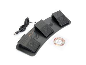 FS3-M USB Triple Foot Switch Pedal Control Keyboard Mouse Metal FS3-M USB Triple Foot Switch Pedal Control Keyboard Mouse Metal