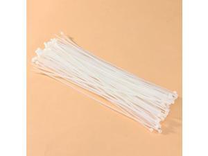 100pcs 11.6 Inch Plastic Cable Wire Zip Ties with Self-Locking Teeth--White 100pcs 11.6 Inch Plastic Cable Wire Zip Ties with Self-Locking Teeth--White