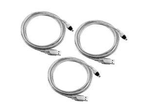 3x 6' 1.8m USB 2.0 to IEEE 1394 4pin FireWire Cable 3x 6' 1.8m USB 2.0 to IEEE 1394 4pin FireWire Cable