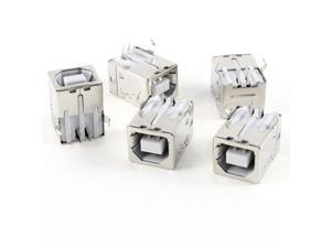 5 Pcs USB Female Type-B Jack 4-Pin 90 Degree PCB DIP Socket Connector 5 Pcs USB Female Type-B Jack 4-Pin 90 Degree PCB DIP Socket Connector