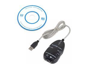 Guitar to USB Interface Link Audio Cable PC/MAC Recording Adapter Guitar to USB Interface Link Audio Cable PC/MAC Recording Adapter