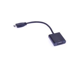 New Black HDMI Input to VGA Adapter Converter for PC Laptop New Black HDMI Input to VGA Adapter Converter for PC Laptop