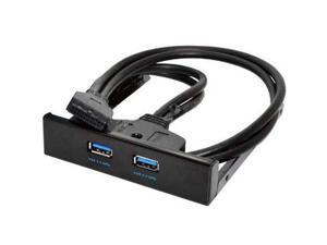 Superspeed USB 3.0 20 Pin 2 Ports Front Panel Floppy Disk Bay Hub Superspeed USB 3.0 20 Pin 2 Ports Front Panel Floppy Disk Bay Hub