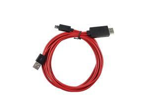 Micro USB MHL to HDMI HDTV Adapter Cable for Galaxy S3 S4 2M Red Micro USB MHL to HDMI HDTV Adapter Cable for Galaxy S3 S4 2M Red