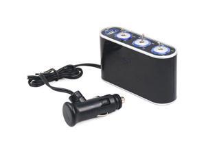 3 Way Car Cigarette Lighter Splitter DC 12V 24V LED Light Switch 3 Way Car Cigarette Lighter Splitter DC 12V 24V LED Light Switch