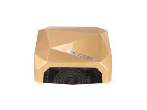 36W UV+LED CCFL Nail Dryer Diamond Shaped Best Curing Lamp Machine for UV Gel Nail Polish (Gold) 36W UV+LED CCFL Nail Dryer Diamond Shaped Best Curing Lamp Machine for UV Gel Nail Polish (Gold)