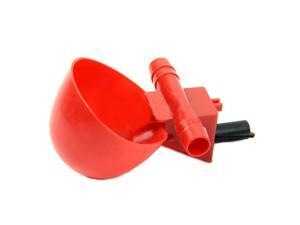 5Pcs Poultry Water Drinking Cups - Chicken Hen Plastic Automatic Drinker (Red) 5Pcs Poultry Water Drinking Cups - Chicken Hen Plastic Automatic Drinker (Red)