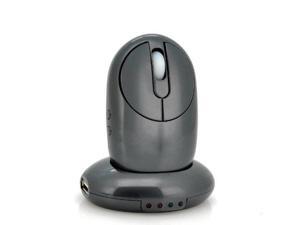 2.4G Rechargeable Wireless Optical Mouse with 4-Port USB Hub/Charging Dock & Retractable Cable for Desktop Laptop (Gray) 2.4G Rechargeable Wireless Optical Mouse with 4-Port USB Hub/Charging Dock & Retractable Cable for Desktop Laptop (Gray)
