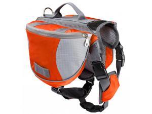 Pet Backpack Dog Saddlebags Medium and Large Dogs Harness Bag Ideal for Outdoor Hiking Camping Training-L orange Pet Backpack Dog Saddlebags Medium and Large Dogs Harness Bag Ideal for Outdoor Hiking Camping Training-L orange