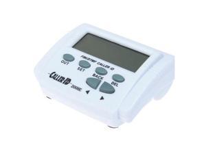 White handset display DTMF FSK Caller ID Box with Call History White handset display DTMF FSK Caller ID Box with Call History