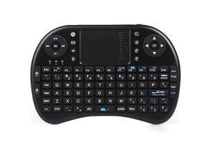2.4G Mini Keyboard with Touch Pad QWERTY Handheld Wireless Touchpad for portable PC Android TV Box HTPC (black) 2.4G Mini Keyboard with Touch Pad QWERTY Handheld Wireless Touchpad for portable PC Android TV Box HTPC (black)