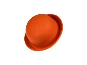 Fashion Vintage Men Women Fedoras Dome Hat Roll Brim Bowler Derby Hat Unisex Headwear Orange Fashion Vintage Men Women Fedoras Dome Hat Roll Brim Bowler Derby Hat Unisex Headwear Orange