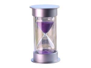 Plastic Crystal Sandglass 30 Minutes Sand Clock Decoration Sandglass Timer purple Plastic Crystal Sandglass 30 Minutes Sand Clock Decoration Sandglass Timer purple