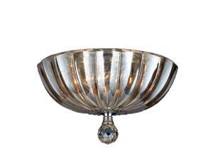 Mansfield Collection 3 light Chrome Finish and Golden Teak Flush Mount Crystal Ceiling Light Mansfield Collection 3 light Chrome Finish and Golden Teak Flush Mount Crystal Ceiling Light